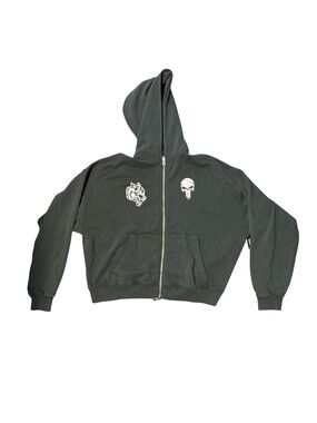 Darc Sport Marvel Collab The Punisher double zip Caslte gray Size: Large NWT